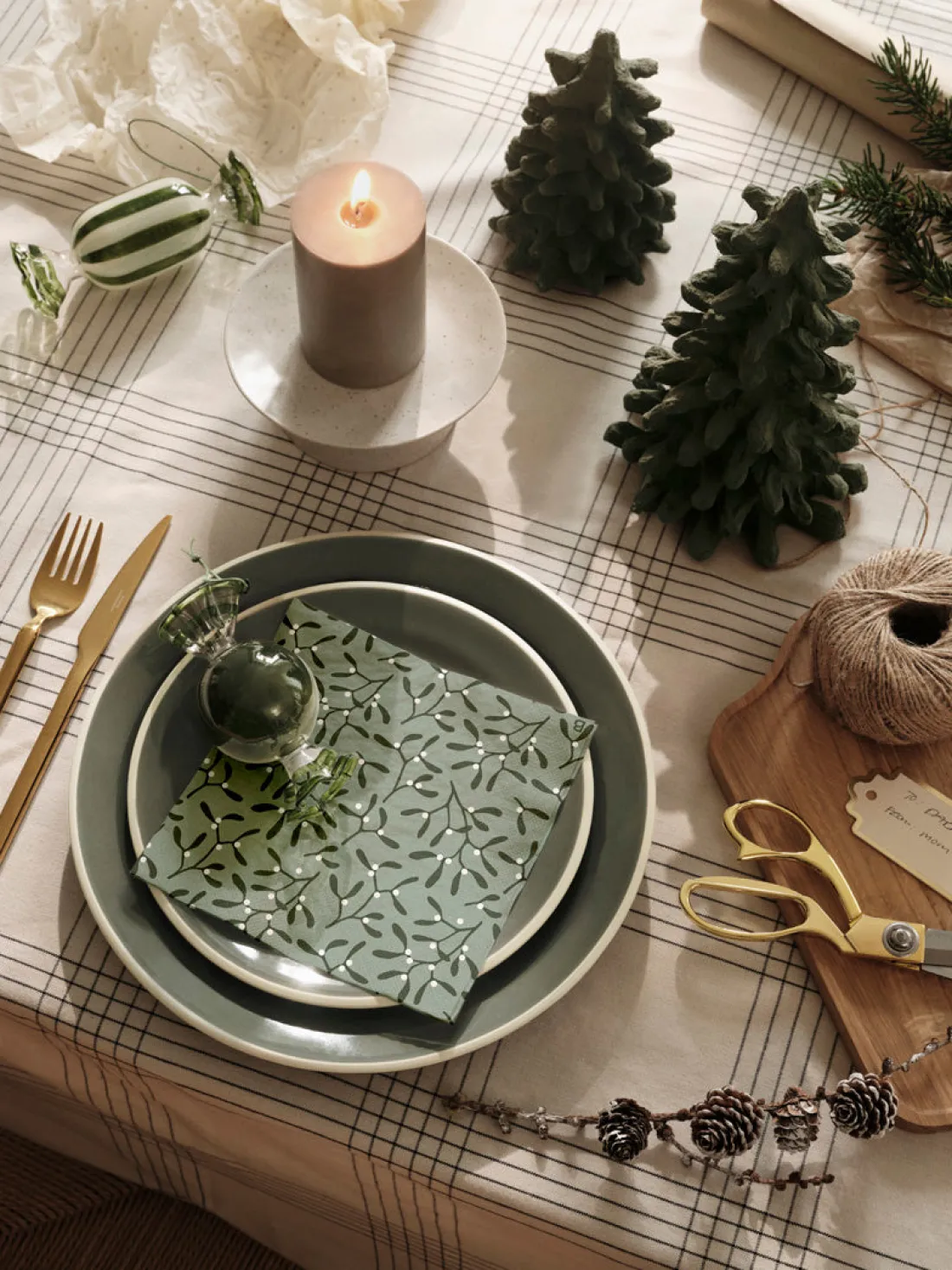 Broste Copenhagen Mistletoe Papierserviette