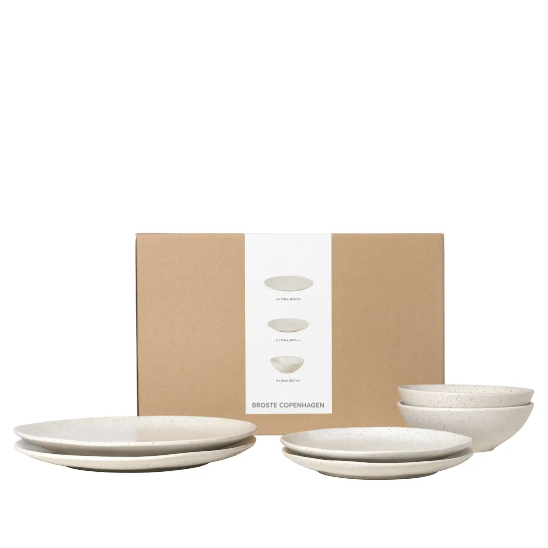 Broste Copenhagen Nordic Vanilla Geschirsets mittag für zwei