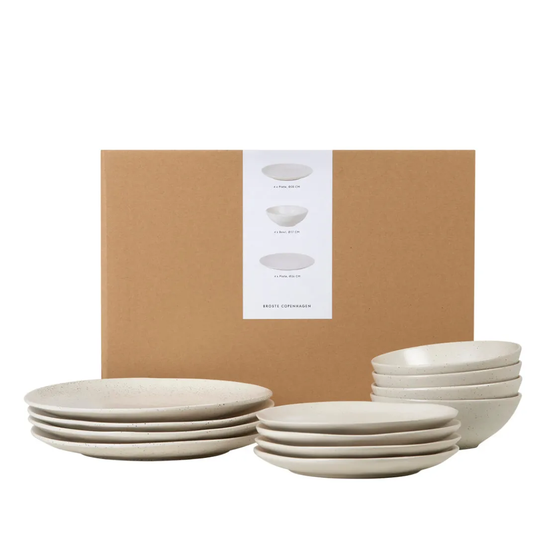 Broste Copenhagen Nordic Vanilla Geschirsets mittag für vier
