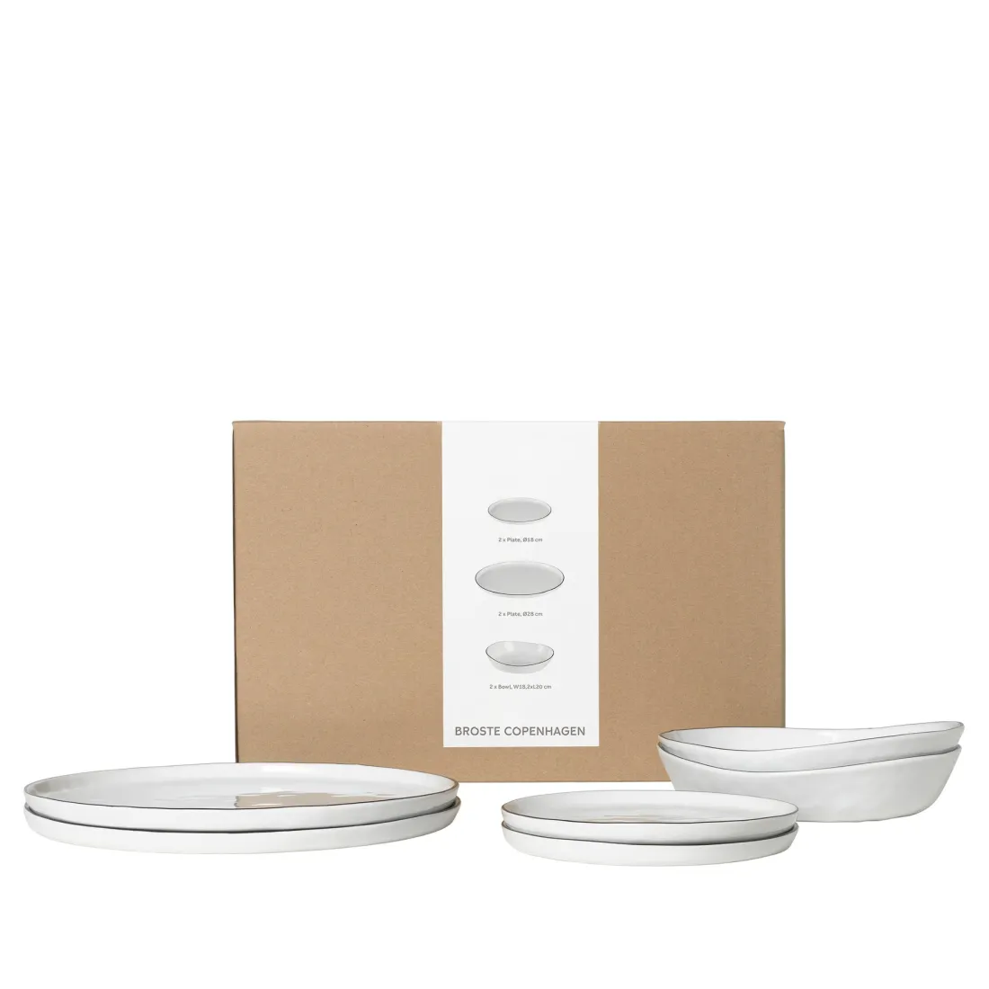 Broste Copenhagen Salt Geschirsets mittag für zwei