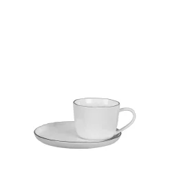 Broste Copenhagen Salt Tasse mit Untertasse