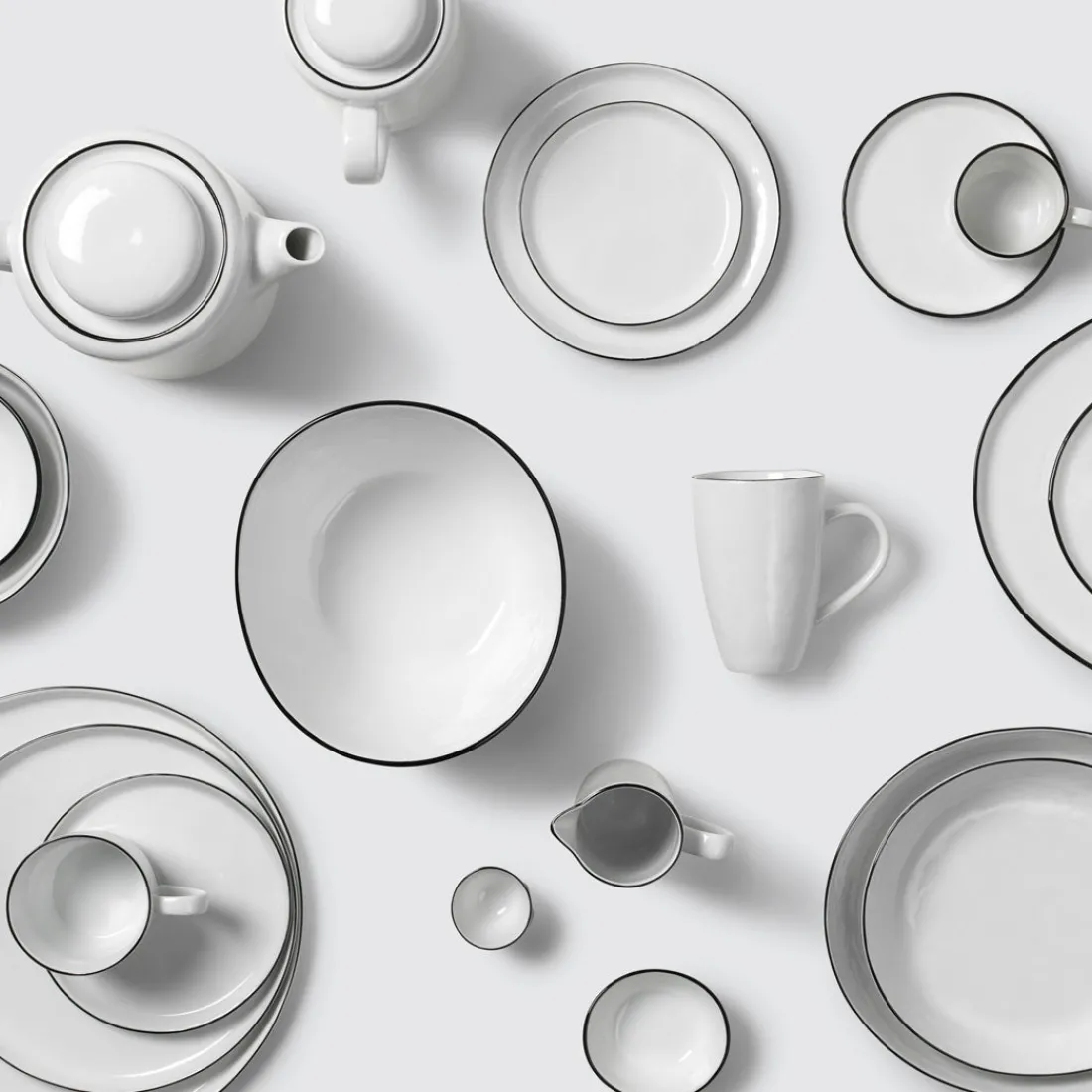 Broste Copenhagen Salt Tasse mit Untertasse